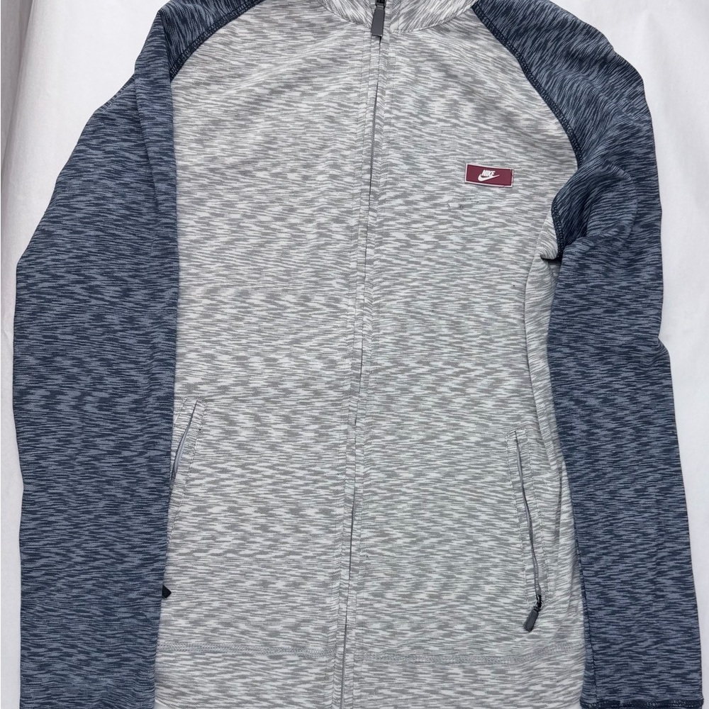 Nike Blue and White Zip Jacket